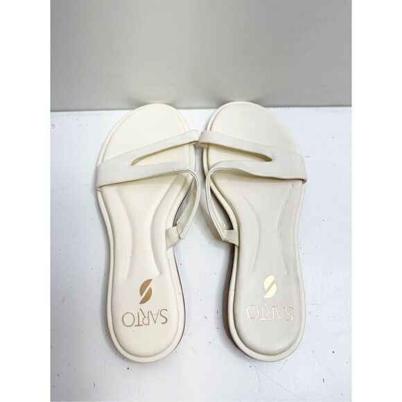 Sarto by Franco Sarto Sandals Womens Size 6.5 Leather Gwyneth Slip On Shoes - Picture 6 of 11